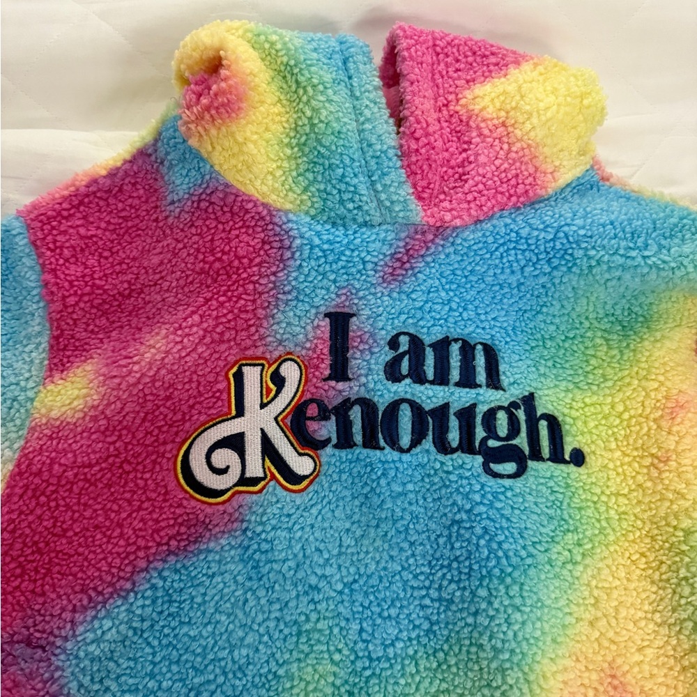 I am Kenough Barbie Movie Tie-Dye Fleece Hoodie